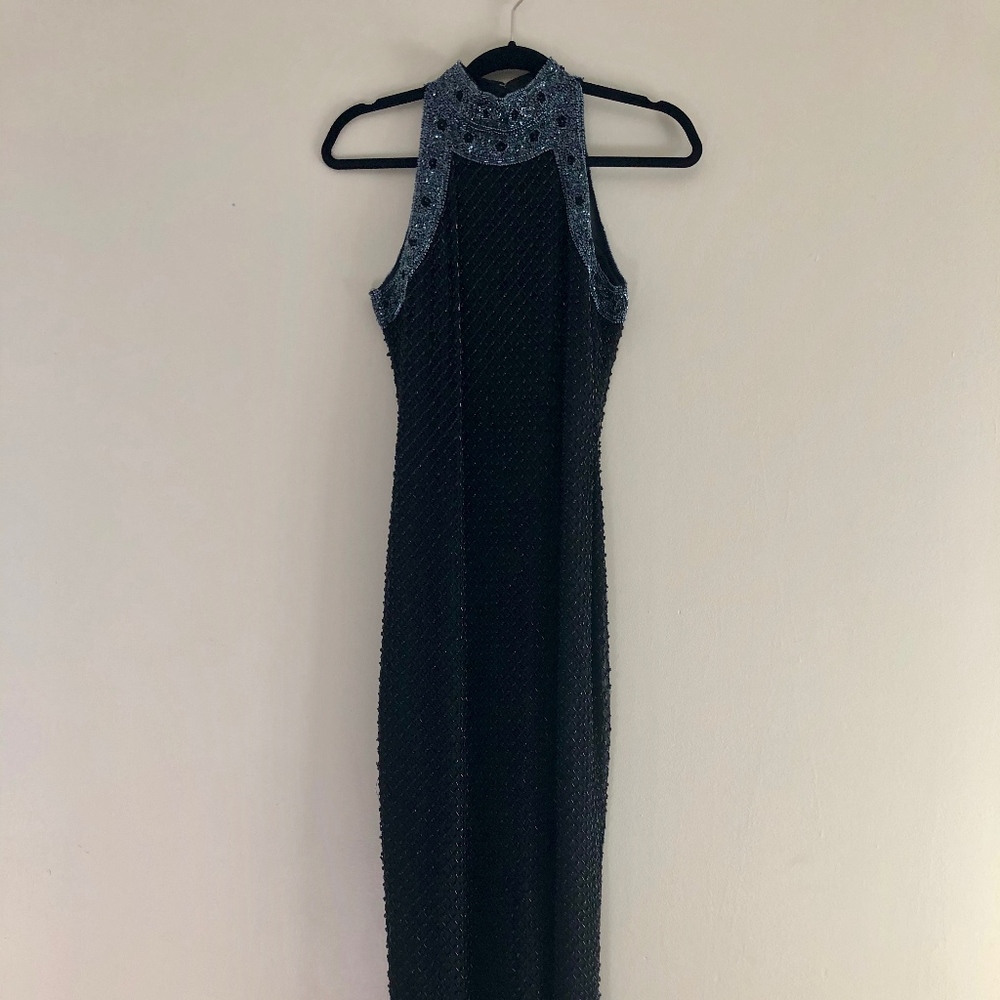 Scala Black Evening Gown